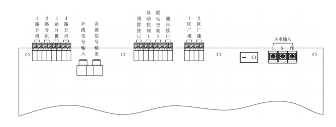 利達(dá)NAJ2100 消防應(yīng)急廣播設(shè)備/消防電話端子圖