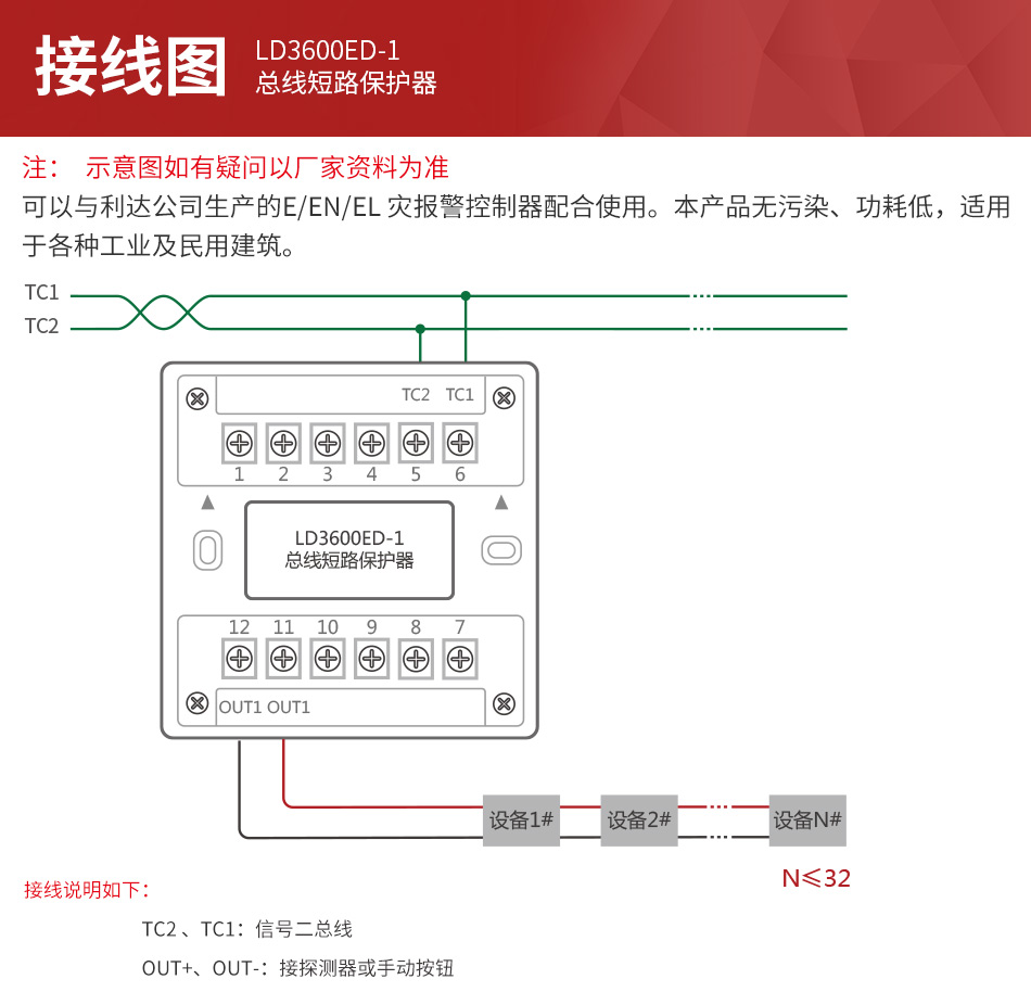 LD3600ED-1總線(xiàn)短路保護(hù)器 隔離模塊