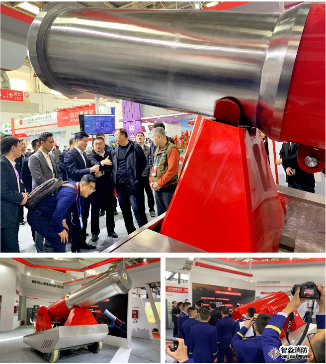 利達(dá)LD8000系列森林滅火電磁炮驚艷亮相2019北京國際消防展-黑科技震撼全場